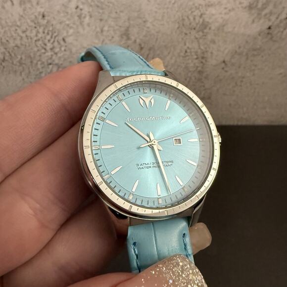 TechnoMarine MoonSun Women\'s Watch - 36mm, Light Blue (TM-822042)-NEW IN BOX main image 13
